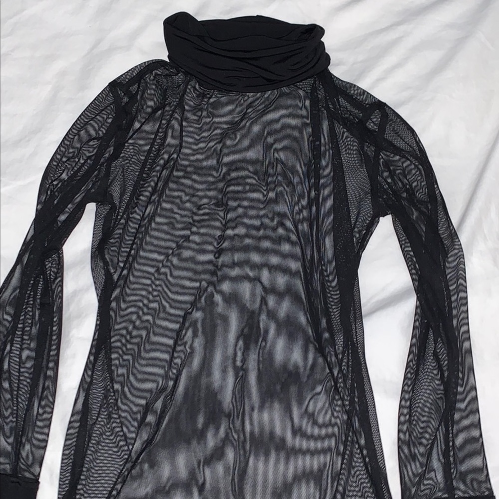 Sheer Nasty Gal Turtle Neck